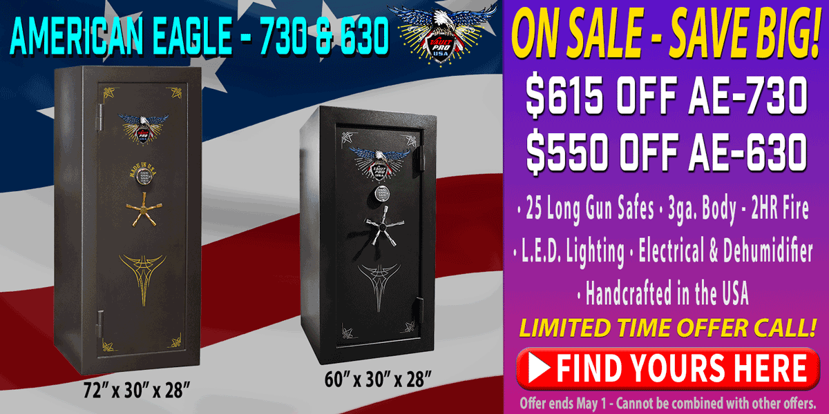 Image of American made gun safes on sale. Made by Vault Pro USA