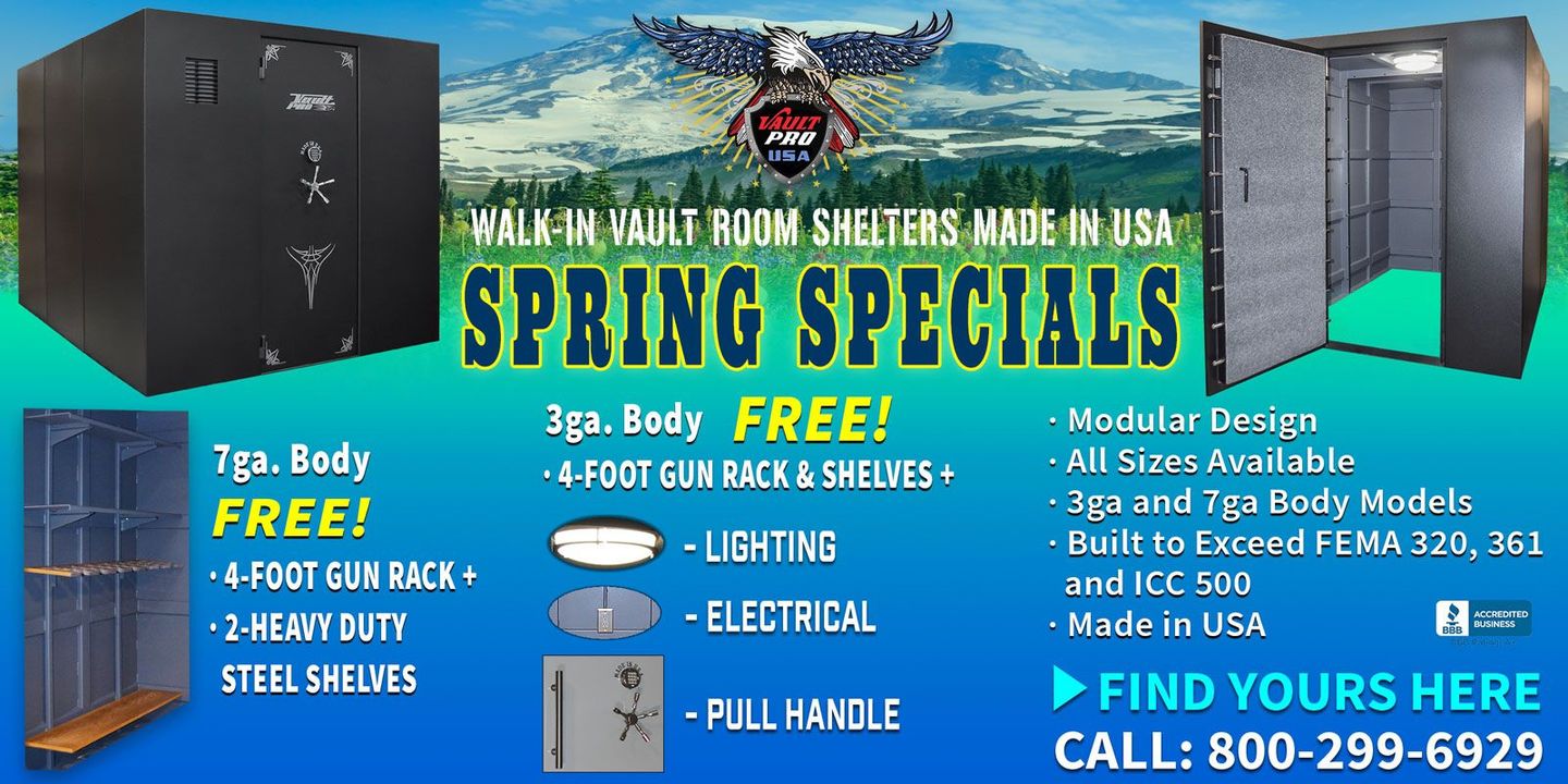 Image of Walk-in Vault Room shelters on sale with special promotion by Vault Pro USA
