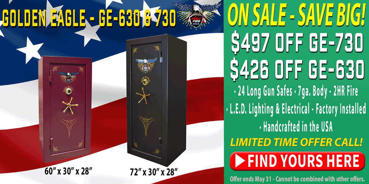 Advertisement for best American made safes on sale from Vault Pro USA