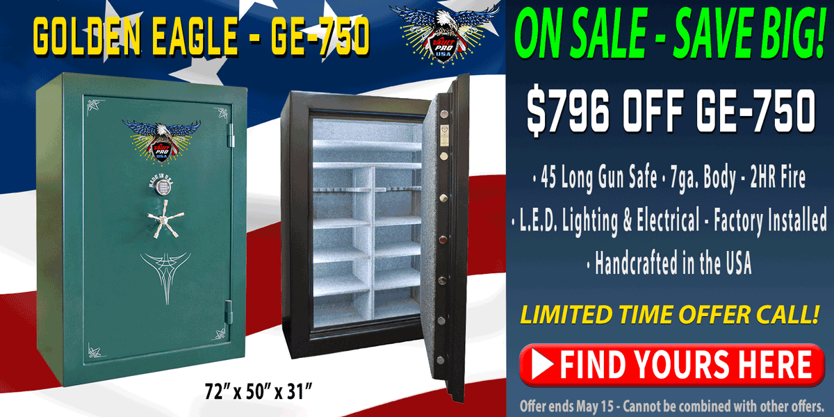 Advertisement for best American made safes on sale from Vault Pro USA