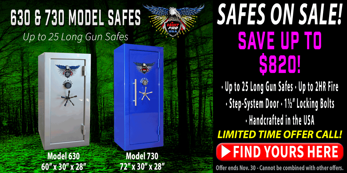 25 gun safes on sale. Made in America by Vault Pro USA