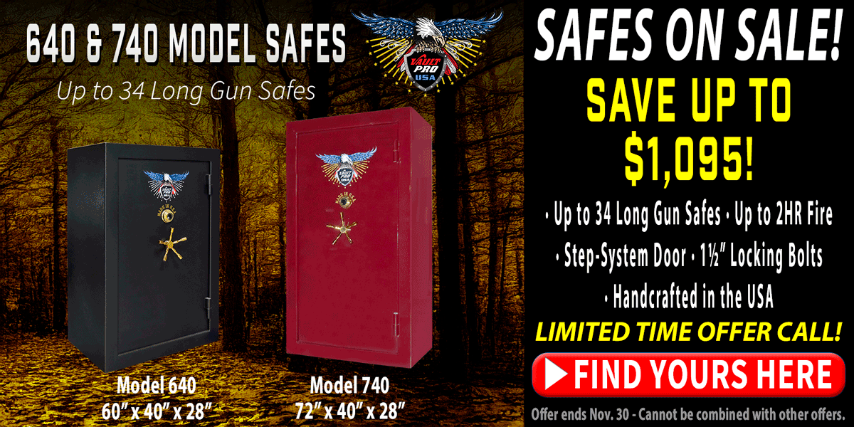 Mid size gun safes made in the USA on sale by Vault Pro USA