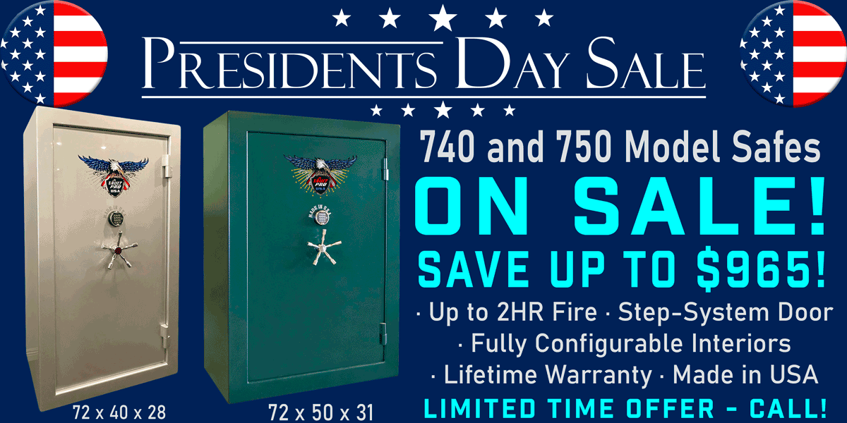 Big safes made in USA on sale. Presidents Day Sale