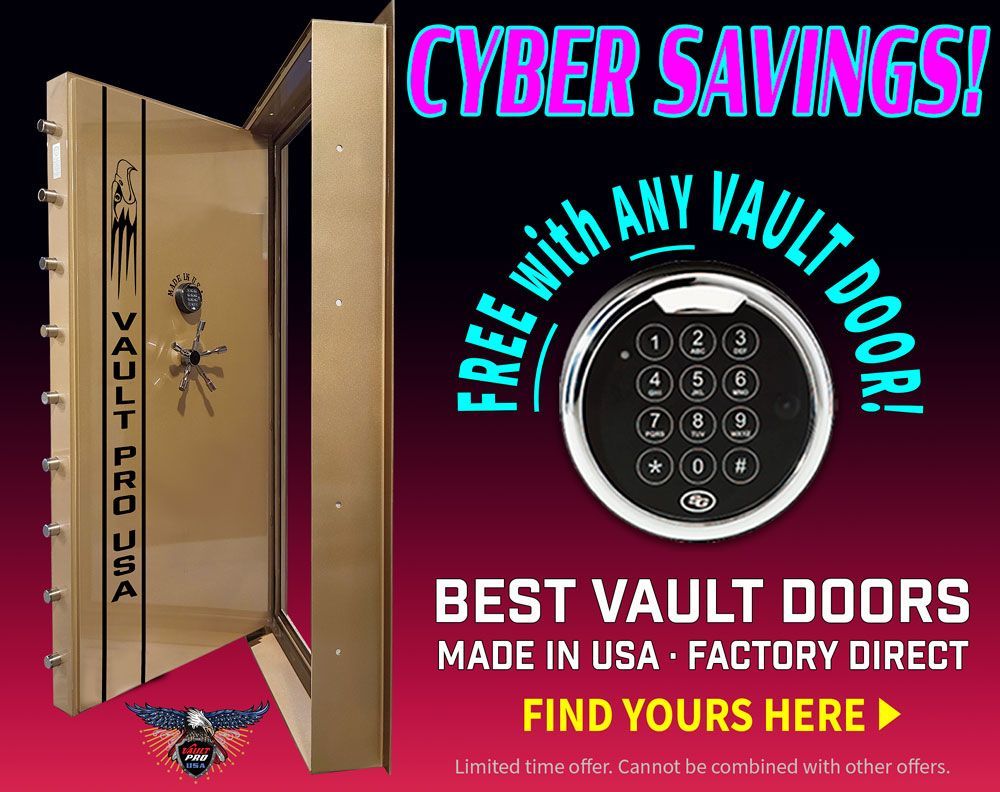 Free digital lock with any vault door order