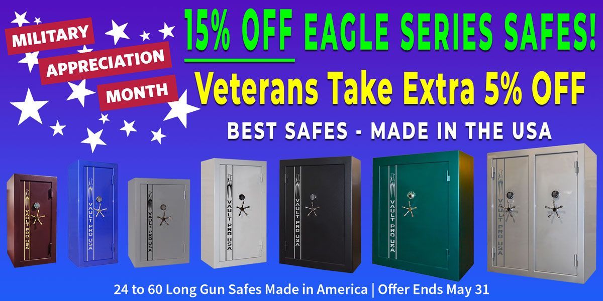military appreciation month safes on sale, veterans additional discount