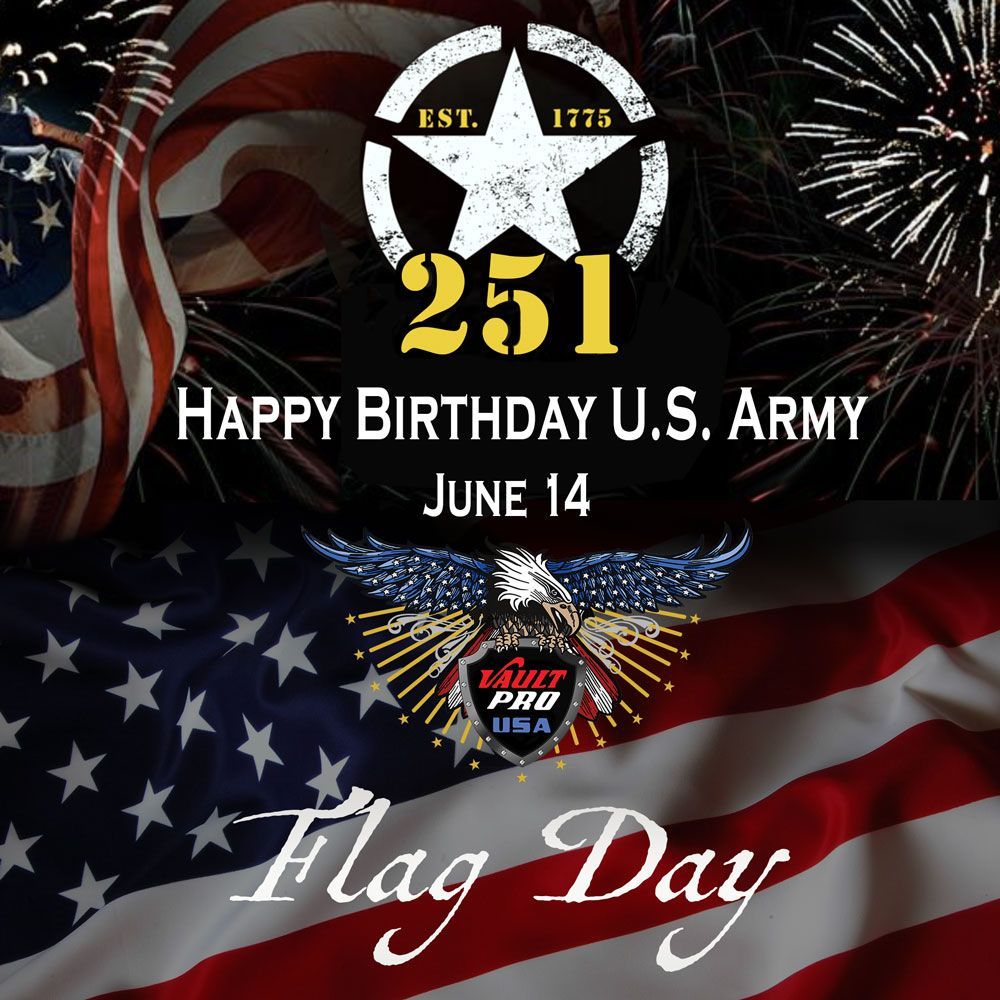 215st birthday of US Army and Flag Day, June 14