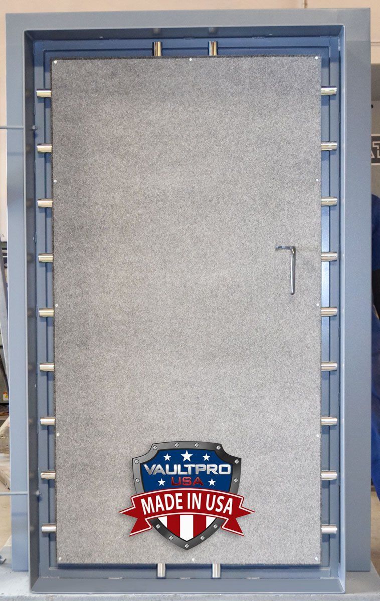 vault door with four way locking bolts made in USA