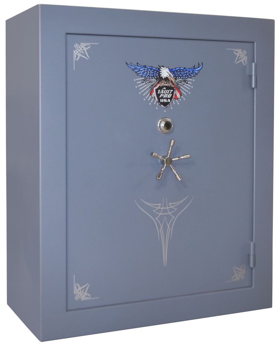 SE-760 model safe in gray finish. 760 model safes come standard with U.L. Listed, American Made Group II Locks.