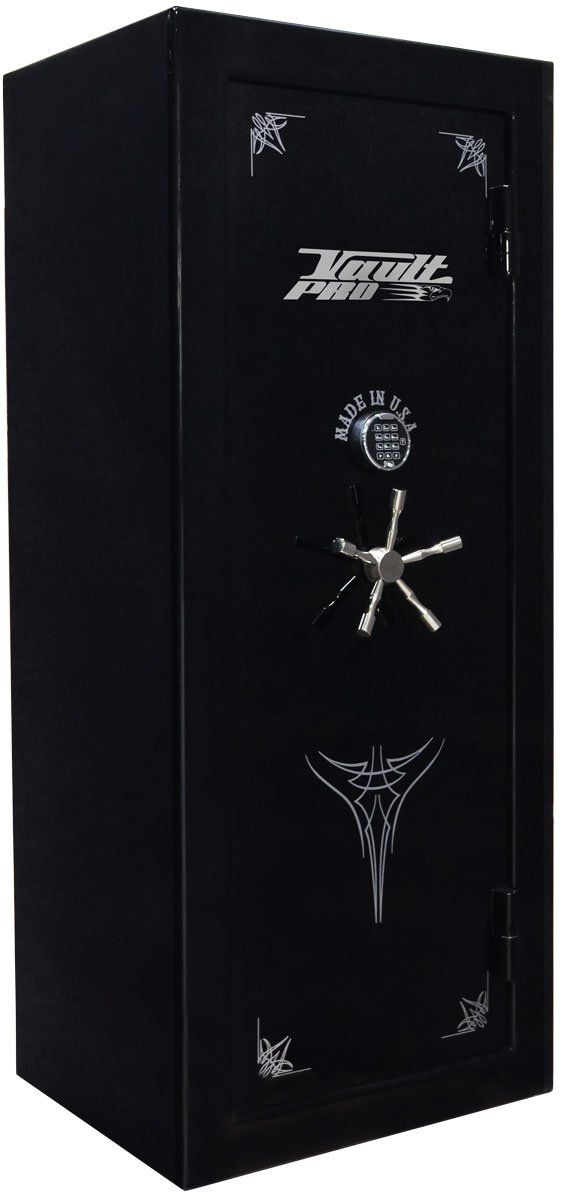 Safes with full length and continuous welded seams for superior strength.