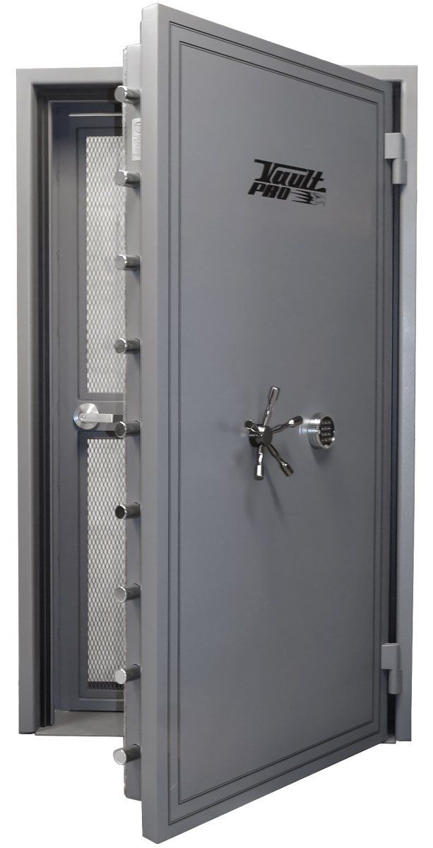 ADA accessible security vault door and day gate with digital lock