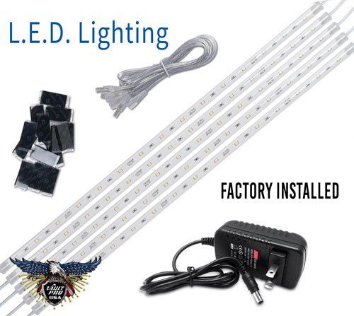 LED Interior safe and walk in shelter lighting and electrical