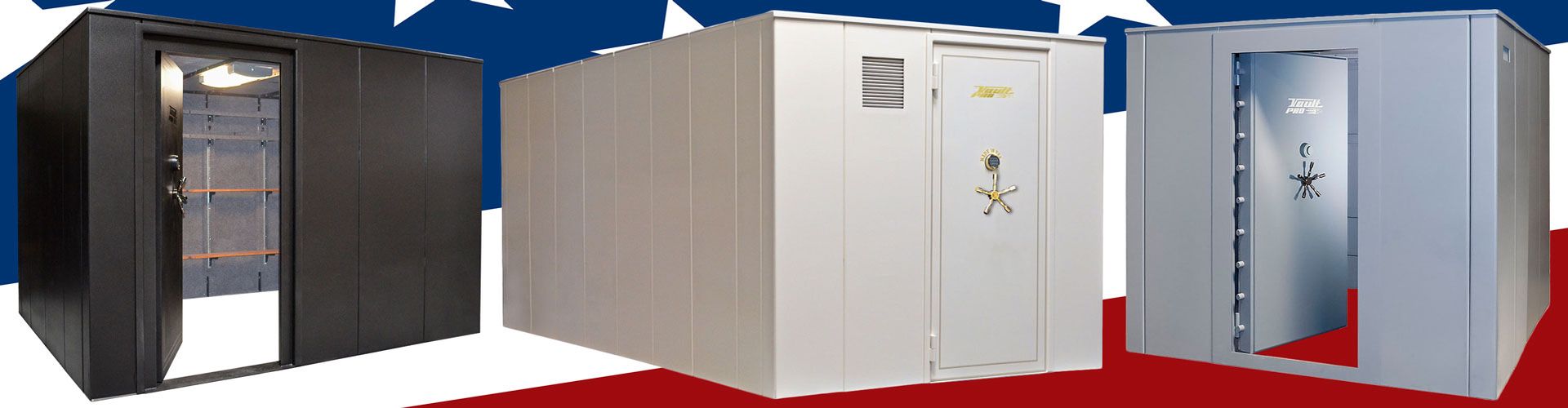 Walk-in vault rooms, storm shelters and safe rooms made in the USA