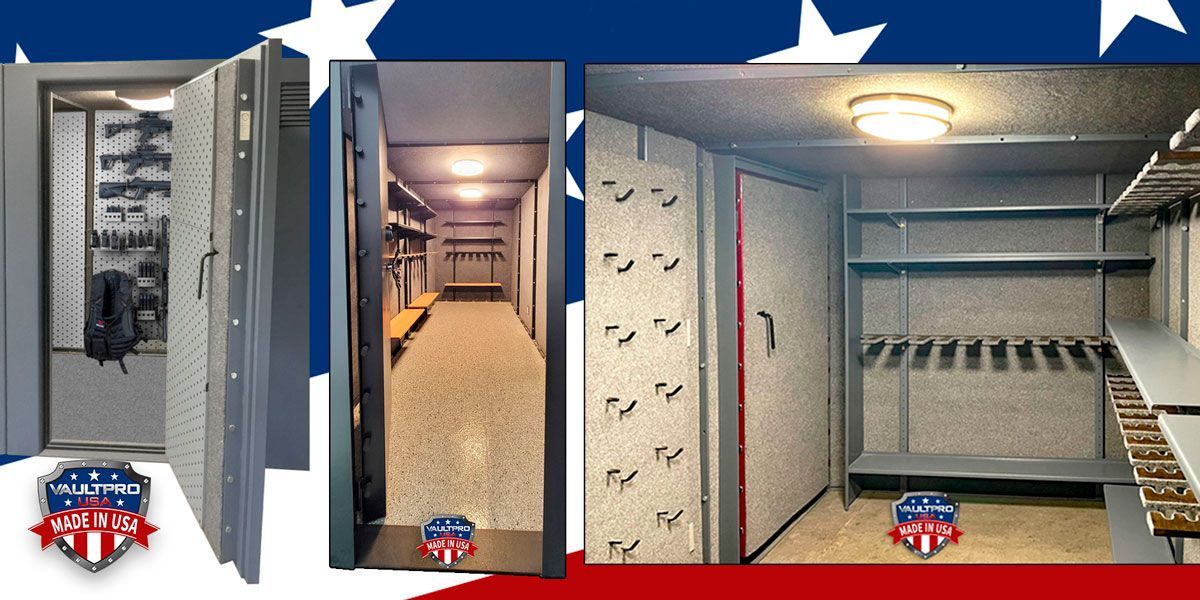 Tactical gun rooms and walk-in armory rooms