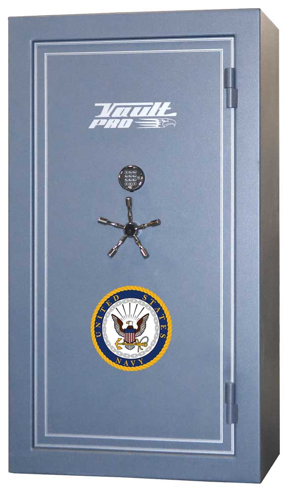 Military logo added to safe U.S. Navy