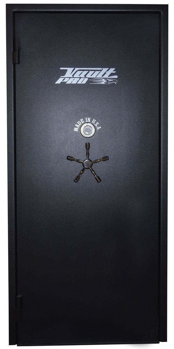 Vault door with custom paint and digital lock made in USA