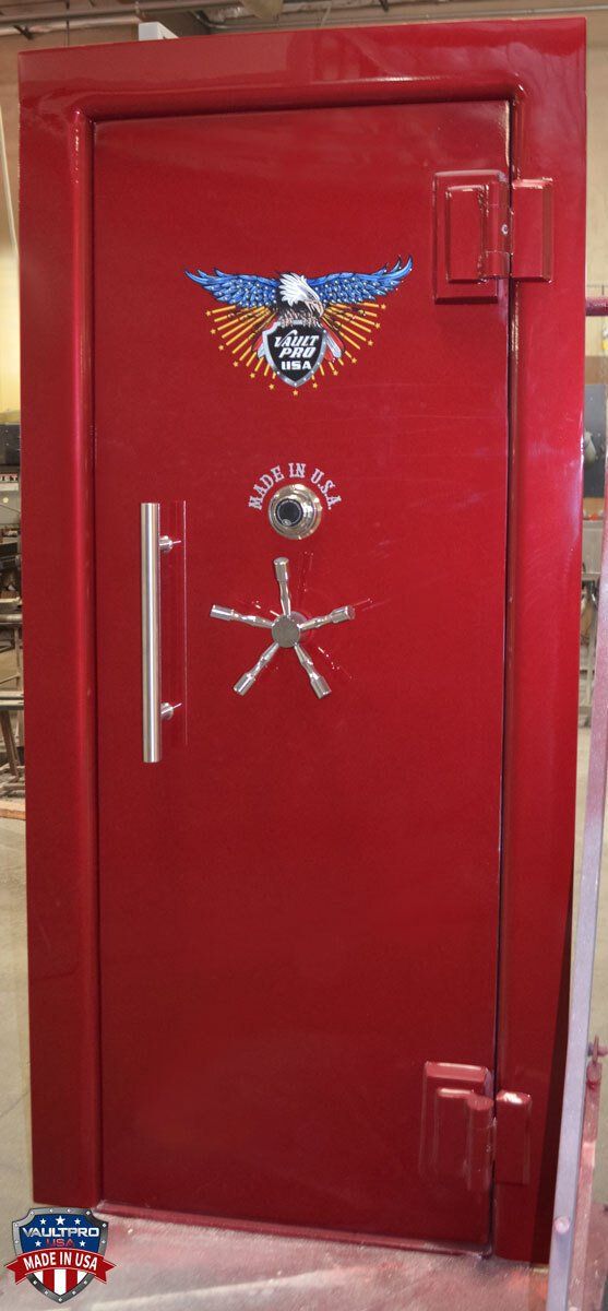 Heavy duty vault door with custom paint, made in USA by Vault Pro
