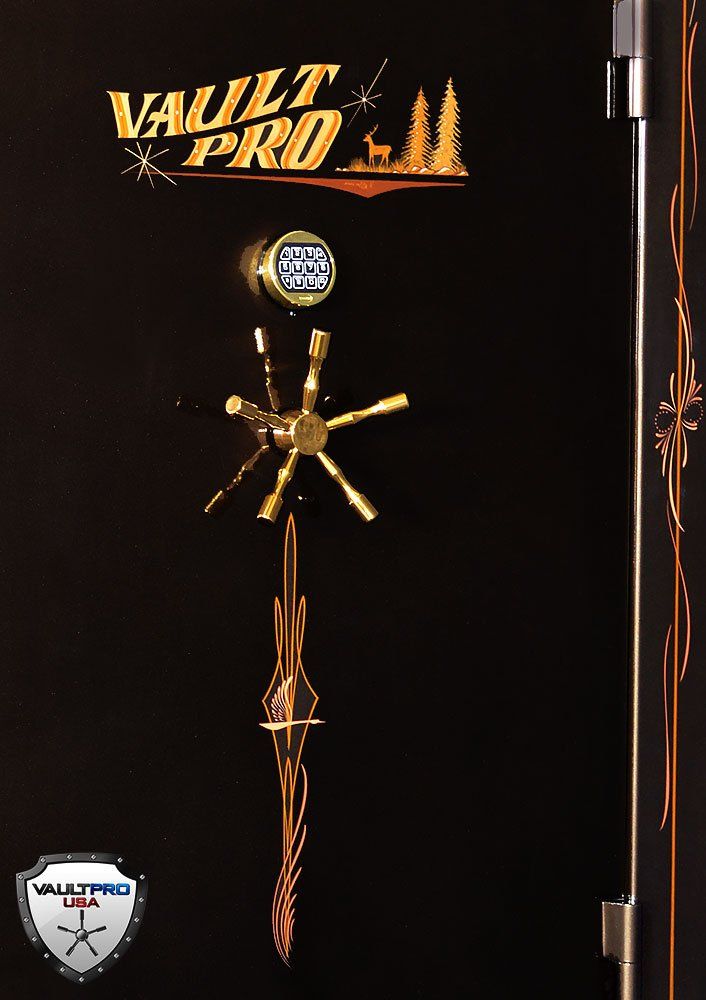 custom safe and vault art detail