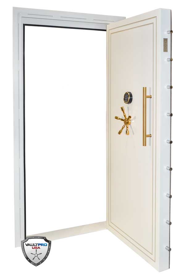 Custom In-Swing Vault Door with Pull Handle.