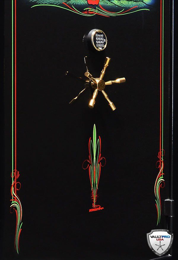 custom safe and vault art detail