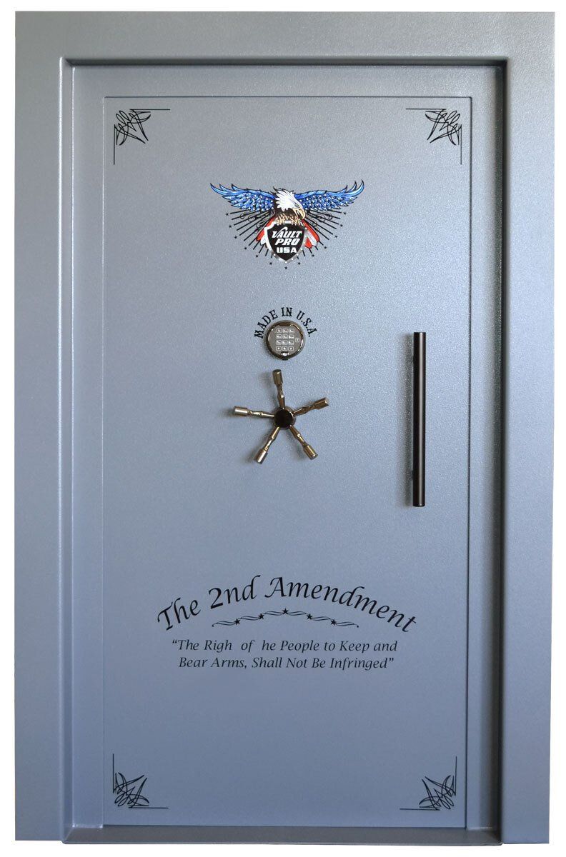 2nd Amendment vault door. Inswing model door with optional pull handle.