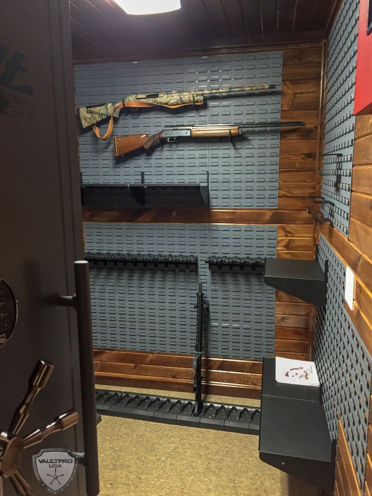 walk in gun vault and safe room