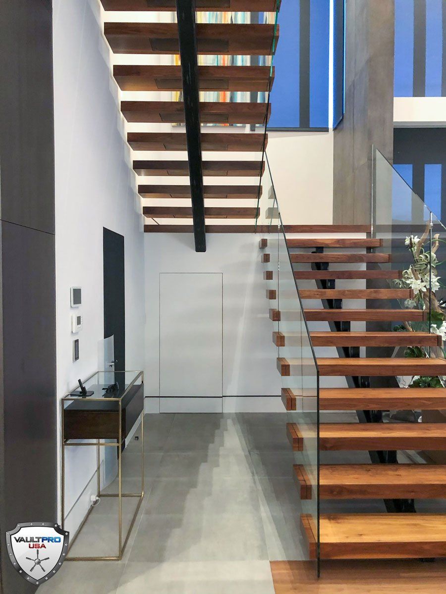 Hidden vault door closed