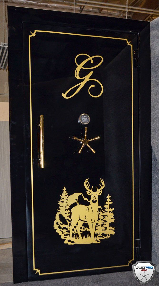 custom vault door with custom paint, art and name