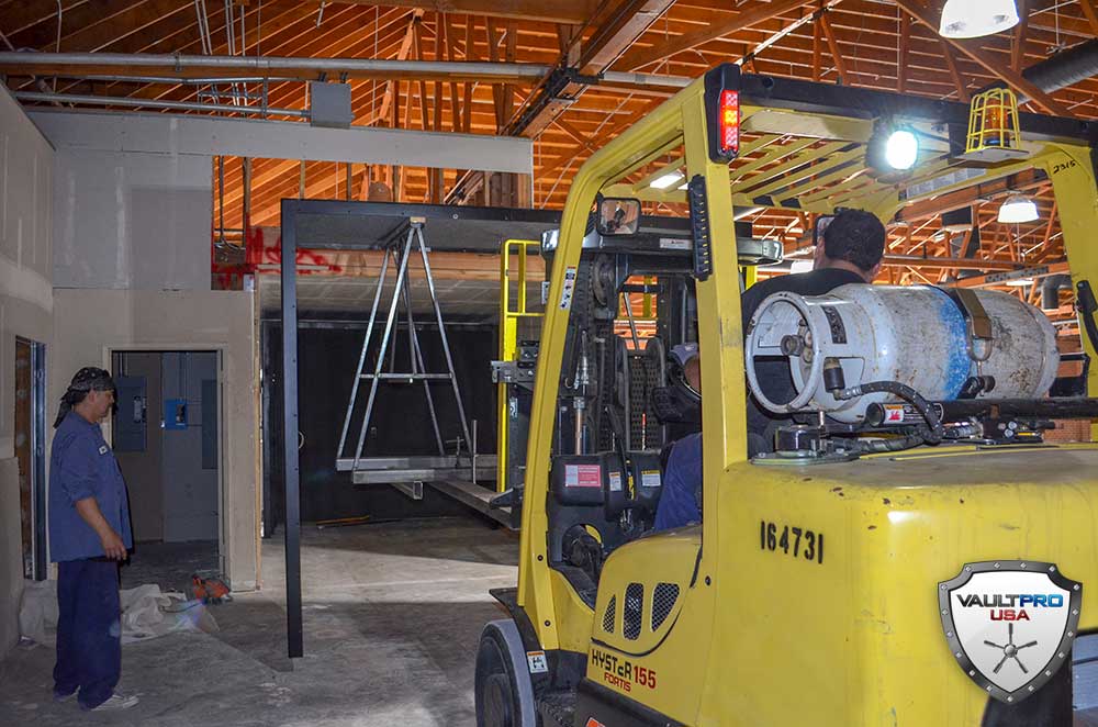 Contractor has framed the area precisely from the dimensions supplied, making for an efficient installation.