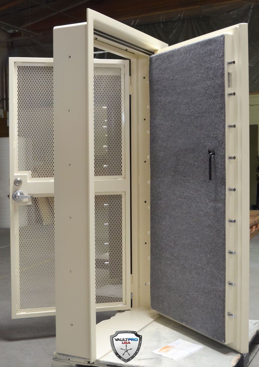 Day gates for Vault Pro vault doors provide secure pass thru of sensitive materials