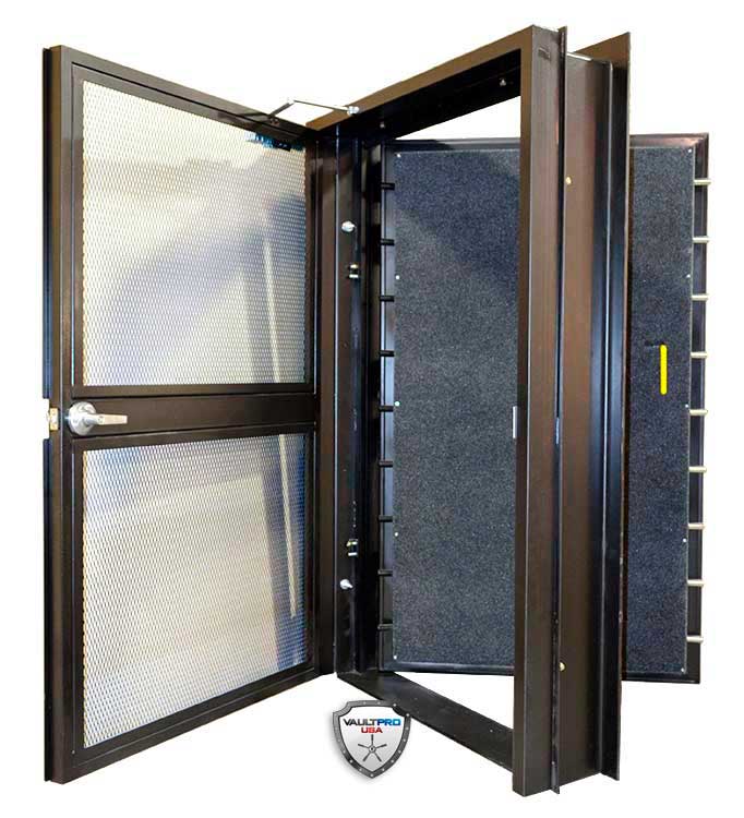Day gate and vault door open pass through