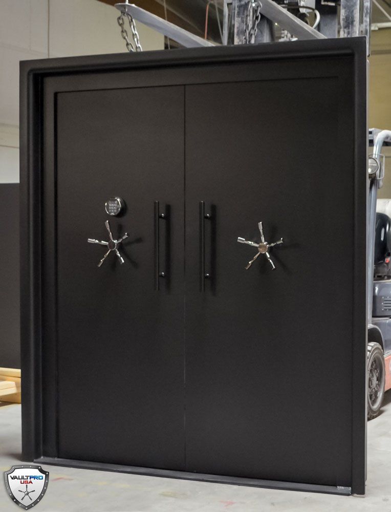 double leaf double door vault doors made in USA