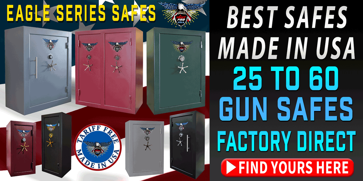 Best safes in USA 25 to 60 gun safes made by Vault Pro USA
