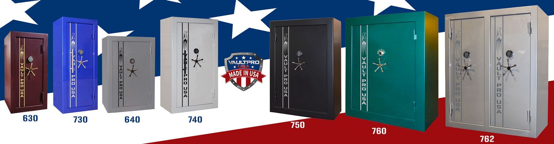 Eagle series safes group image. American made safes