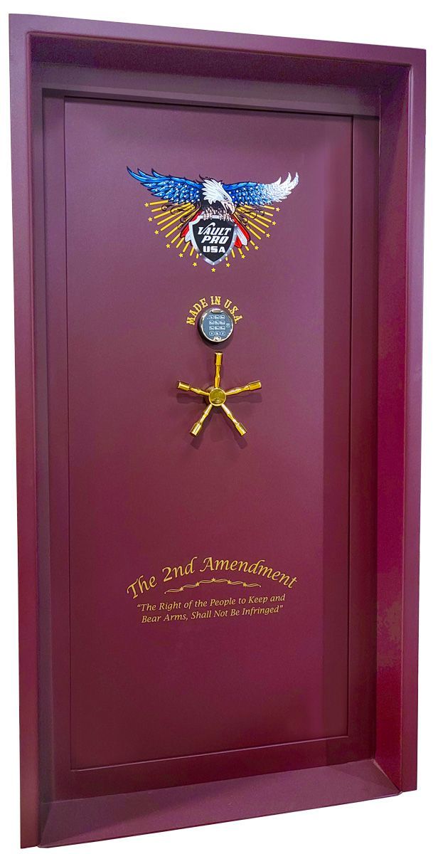 Heavy duty vault door for safe room storm shelter made in USA by Vault Pro USA