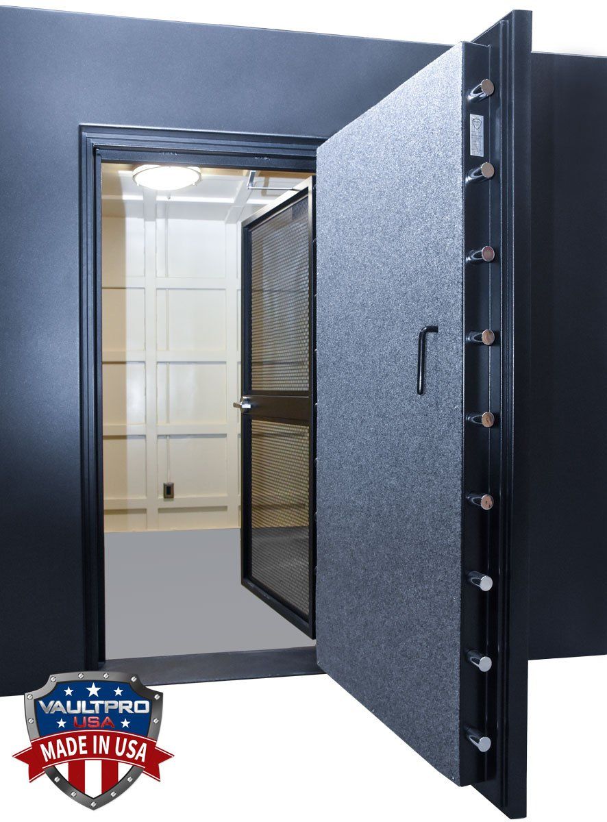 Security shelter with vault door and day gate