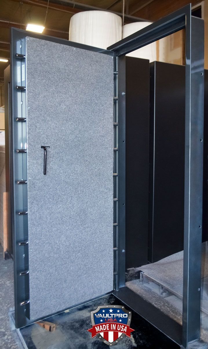 Executive series vault door in anthracite gray
