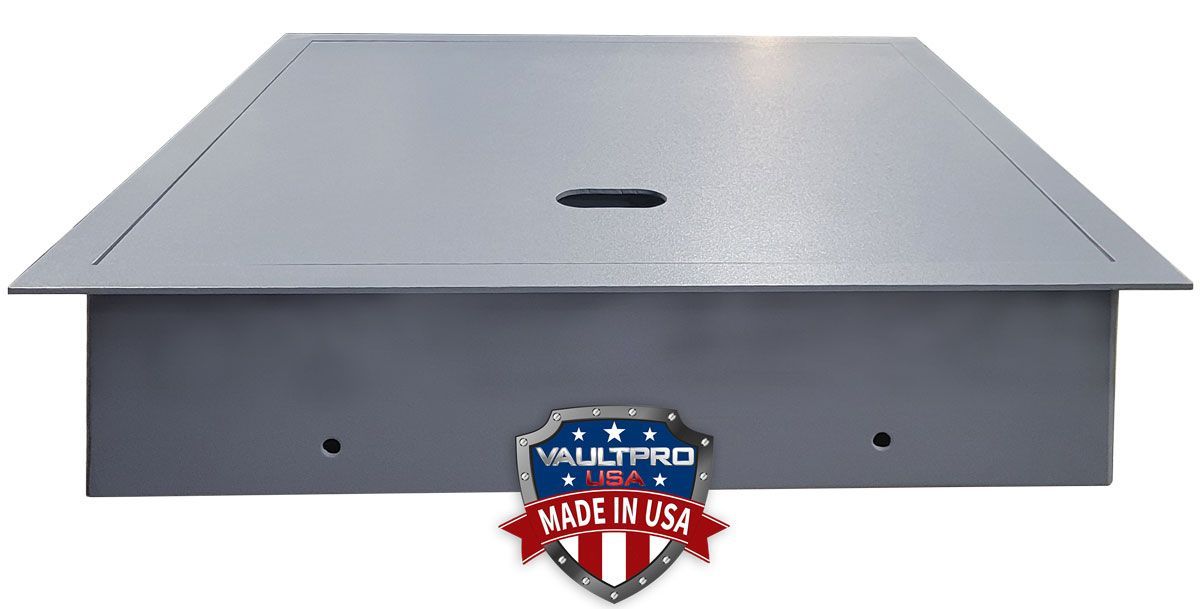 Image of Floor Hatch Top Down View showing locking bolts, Palusol sealing gaskets and hinges.