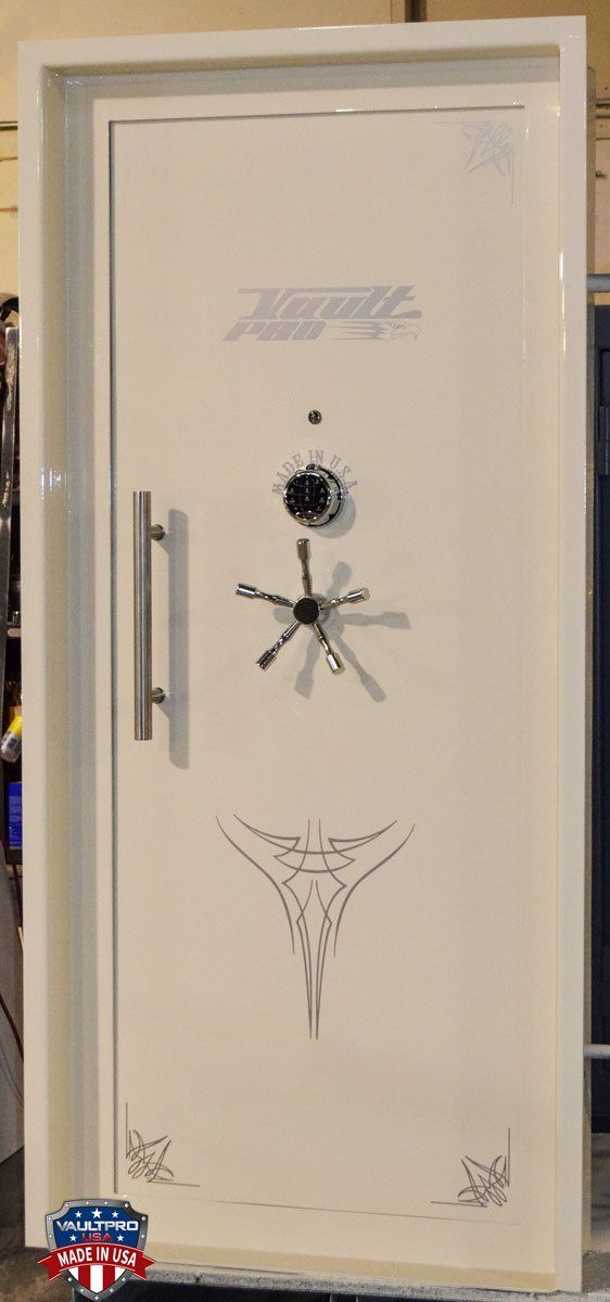 Heavy duty vault door for safe room shelter or walk in vault, made in USA