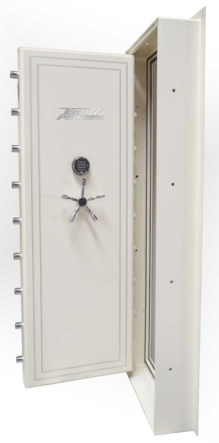 Elite Series Vault Door - In-Swing in Gloss White.