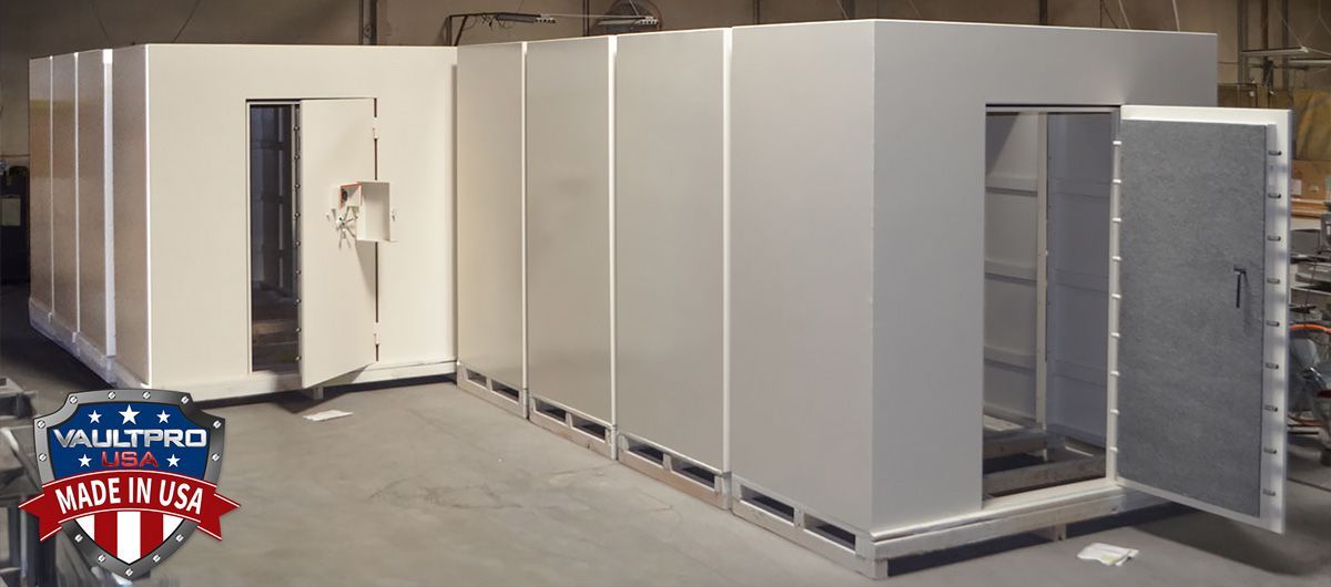 modular above ground  walk in vault room final assembly and inspection