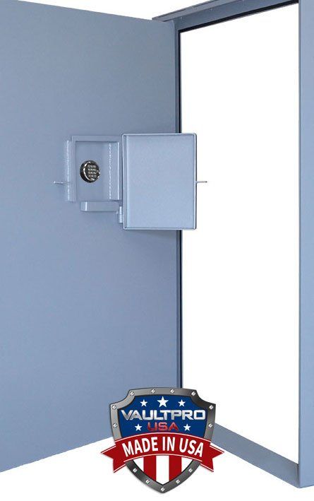 Lock and Handle Cover for vault door or safe room shelter door
