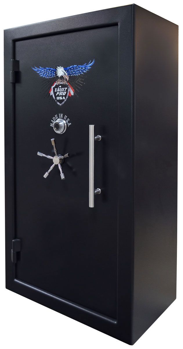 40-gun safes with Step-System Doors hand mounted to the safe body for super tight 1/16