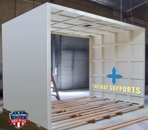 large walk in vault and shelter room