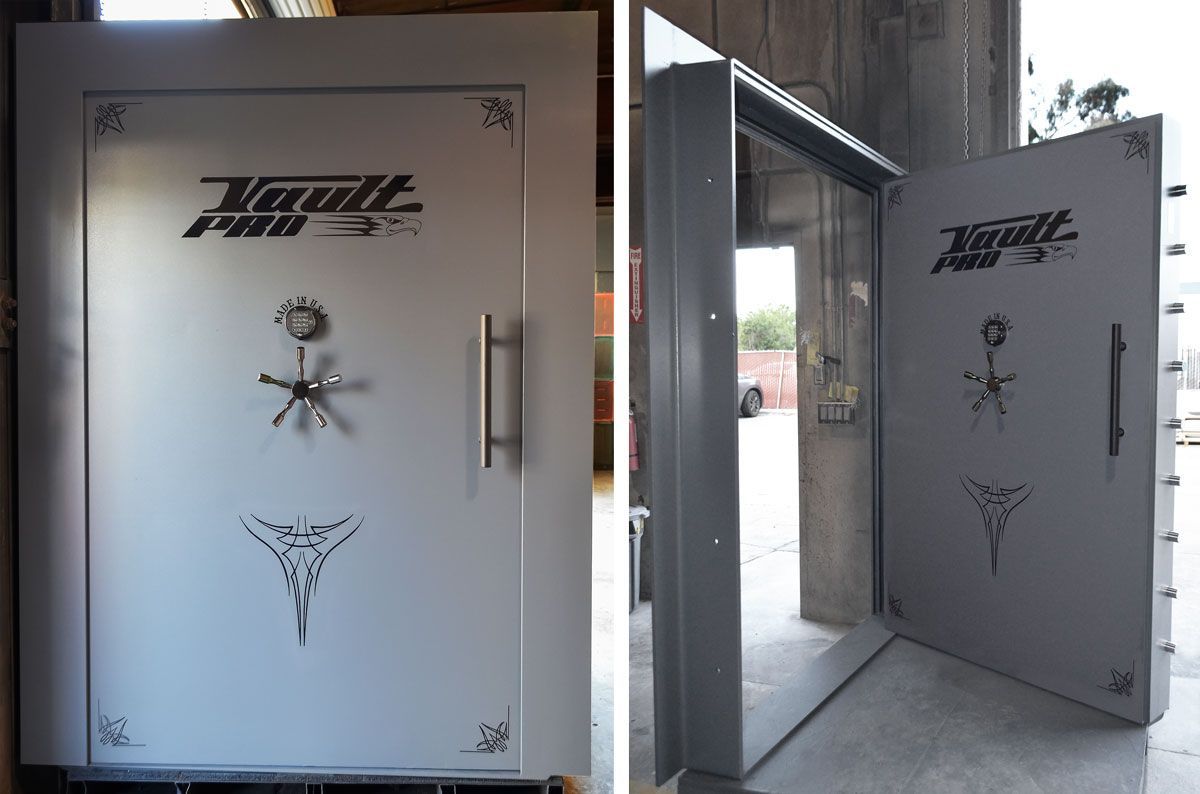 Custom large vault door 86x60x8 inches. Made in America by Vault Pro USA