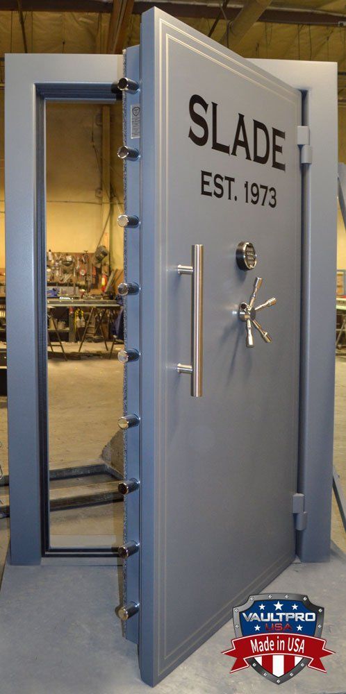 custom company logo on vault door made in USA
