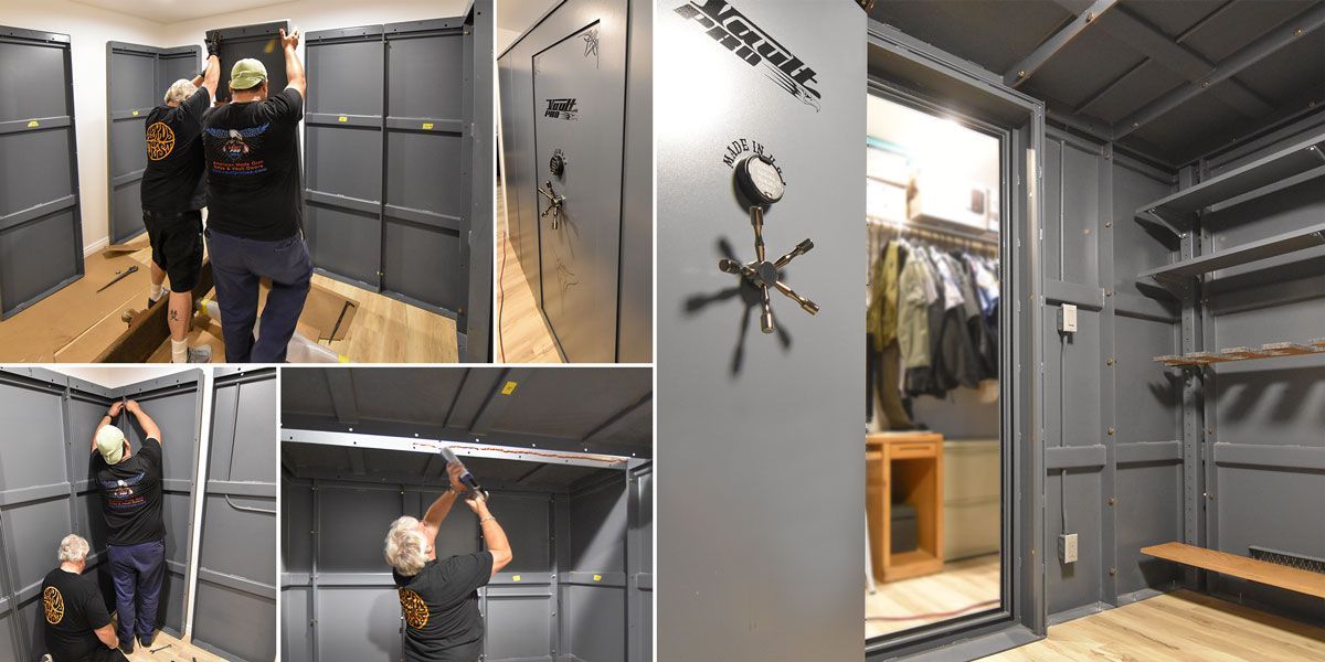 installation of small piece modular shelter