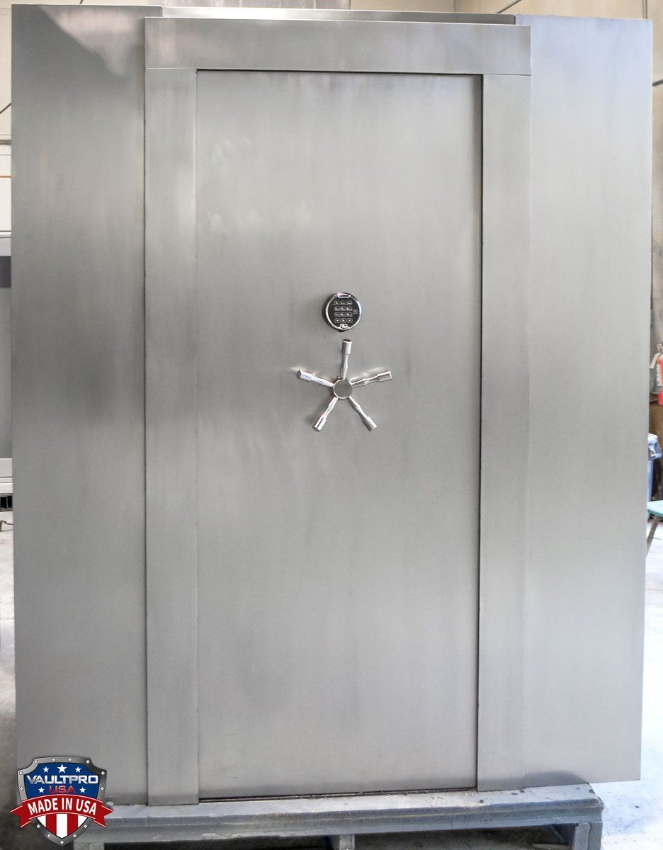 Stainless Steel Vault Door - 96 in. tall x 36 in. wide and solid stainless steel