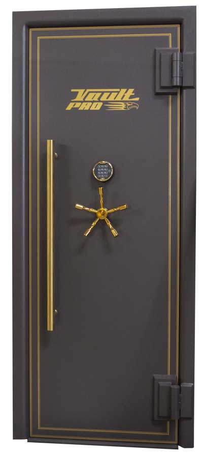 Tall Vault Door with Pull Handle for ADA Accessibility.