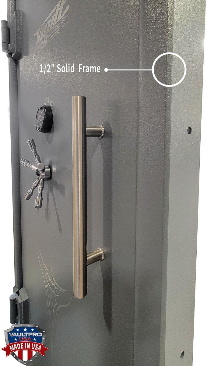 Heavy duty vault door with 1/2