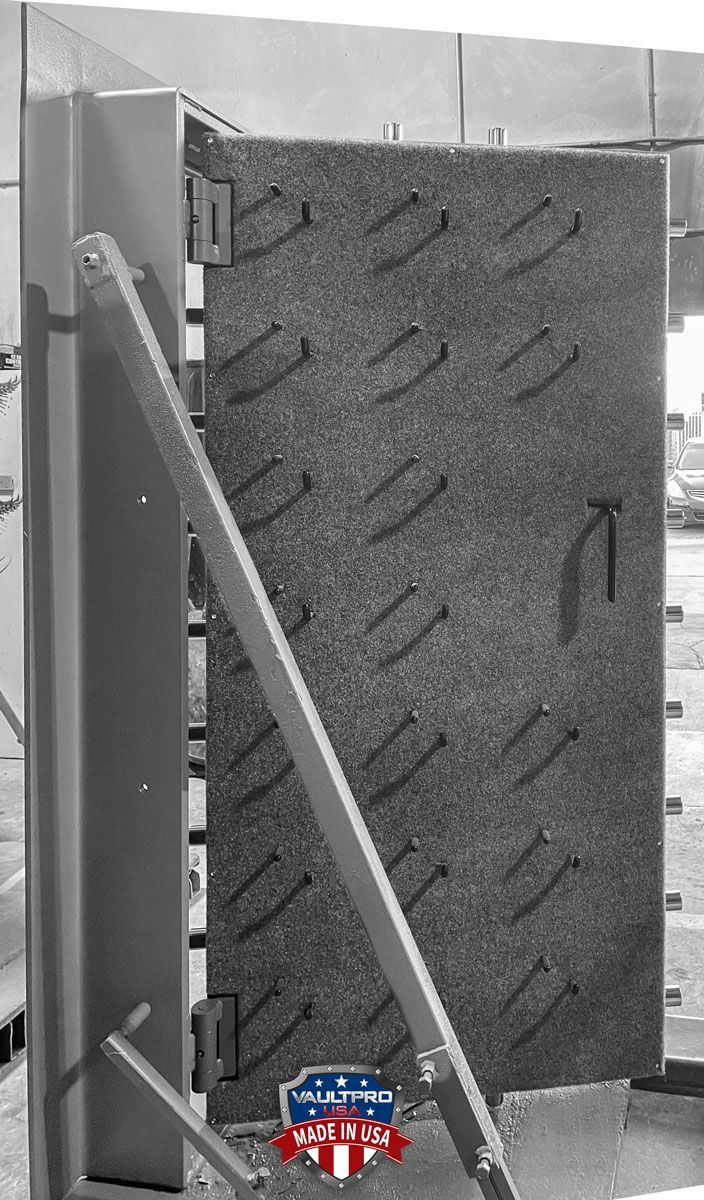 Image of Titan ballistic resistant vault door with optional pistol peg door back. Made in America by Vault Pro USA